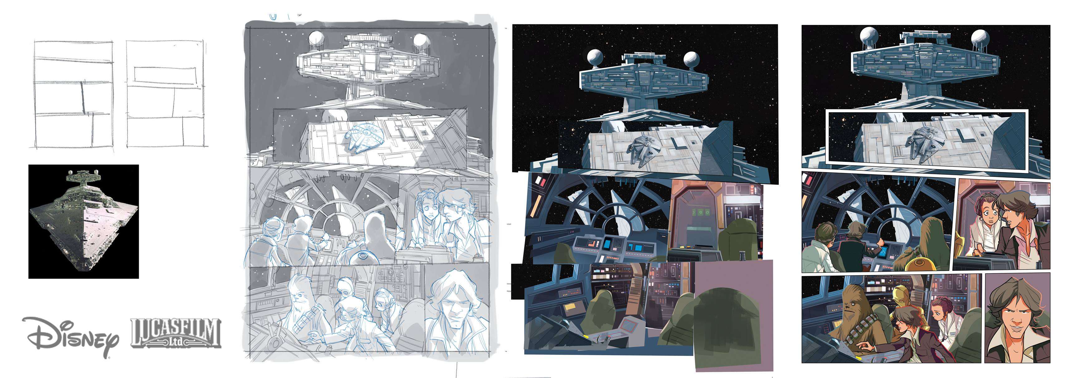 fumetti italiani di Star Wars Piana layout ESB