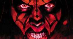 darth maul black white and red evidenza