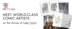 lake como comic art festival 2024 banner