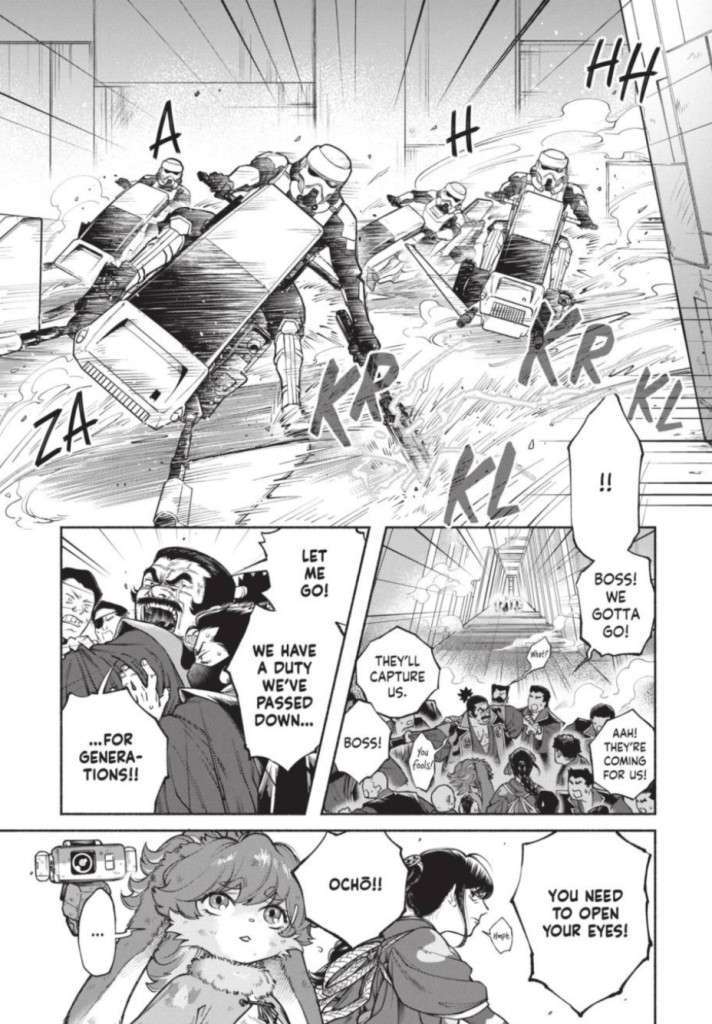 Tavola tratta dalla storia 'Lop e Ocho'