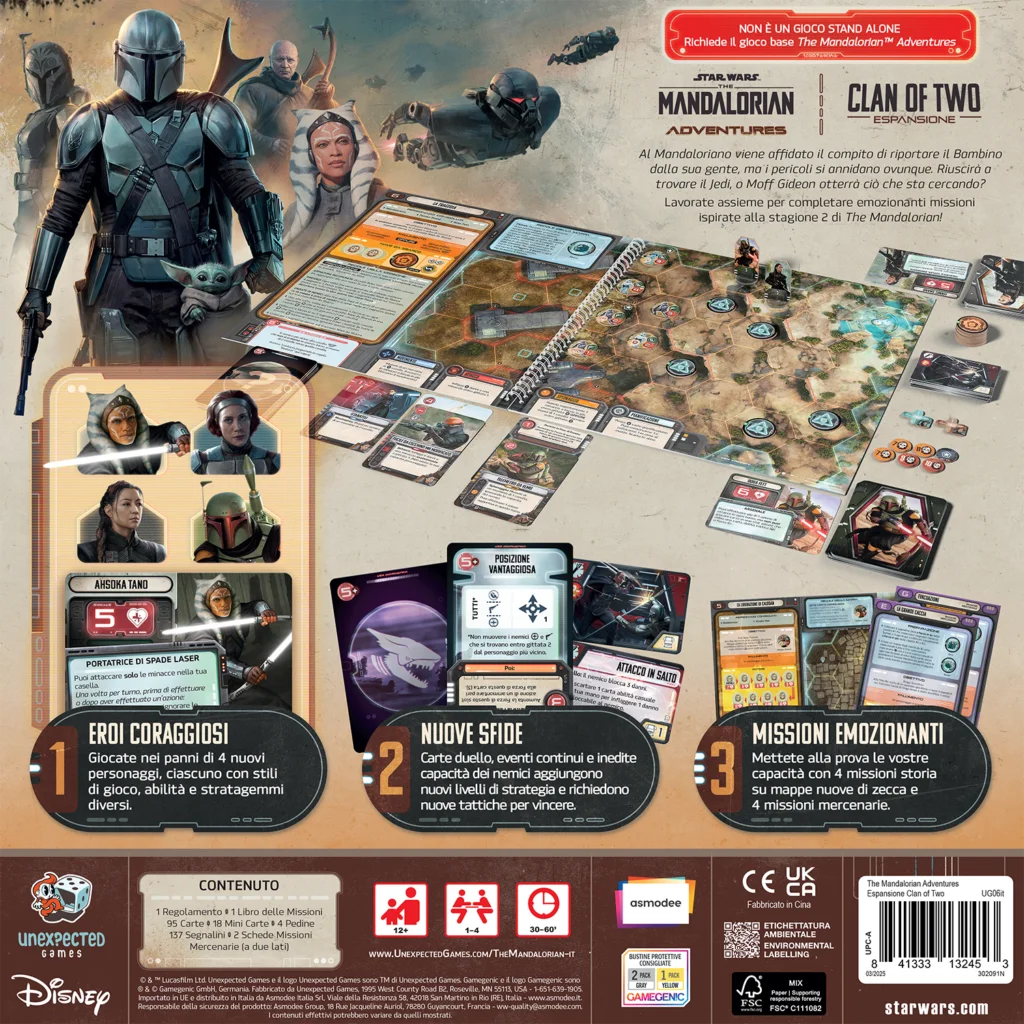 The Mandalorian Adventures Clan of Two Asmodee Retro