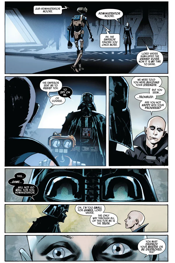 Il reclutamento di Darth Vader nello Scisma Imperiale da parte di Sly Moore